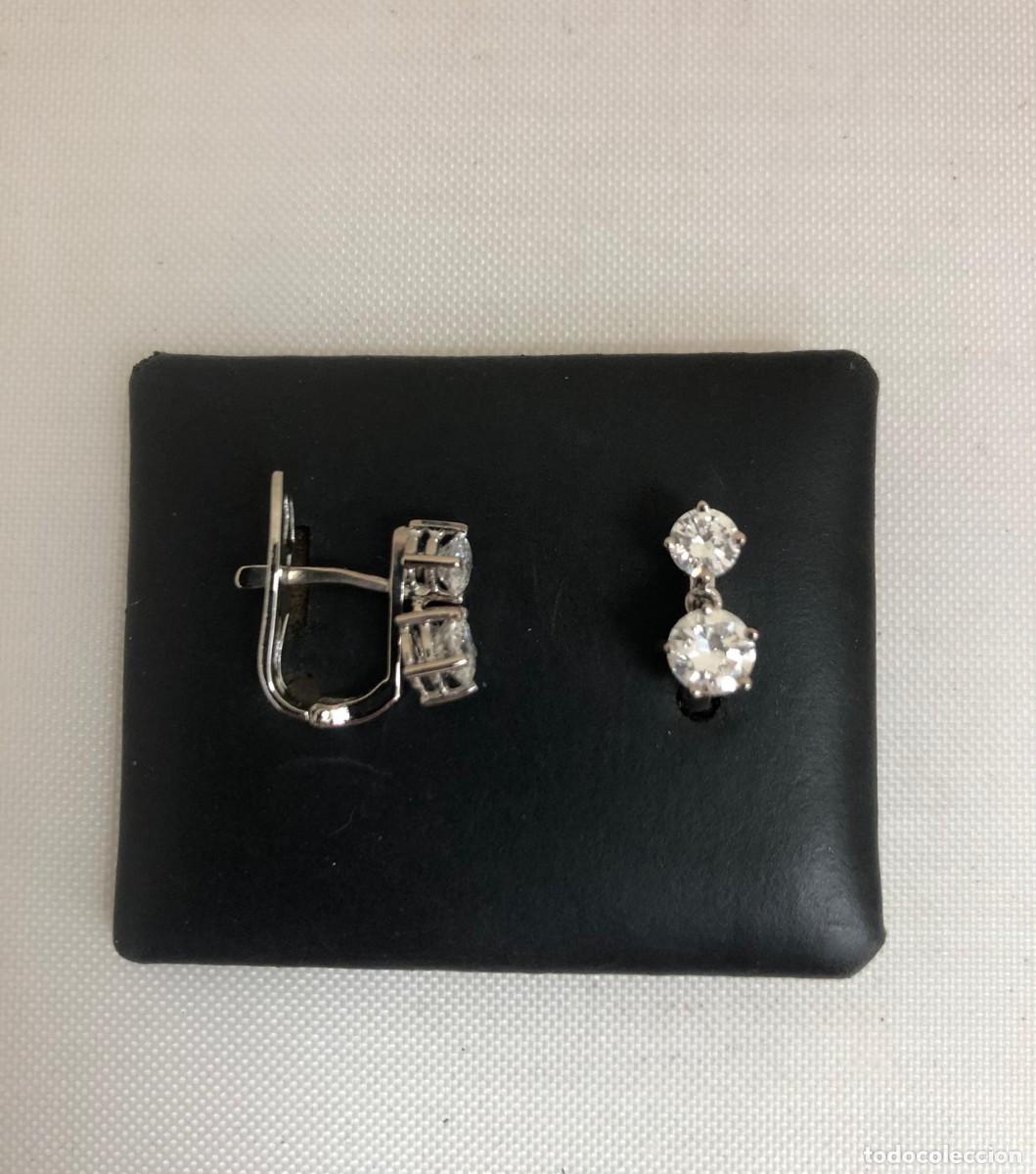 Joyeria: pendientes en oro 18 kts y diamantes - Foto 3