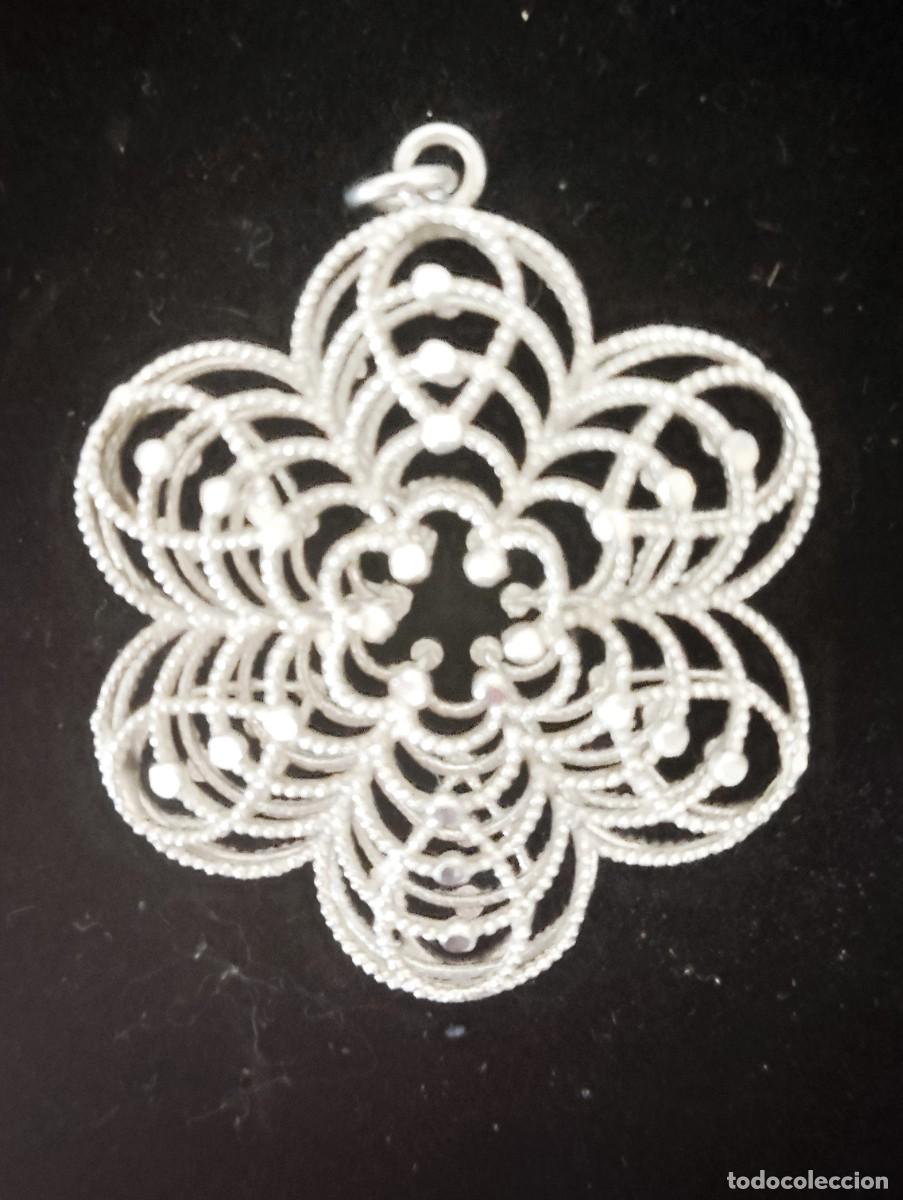 Joyeria: COLGANTE PLATA.FLOR 3D.ARTESANAL - Foto 1