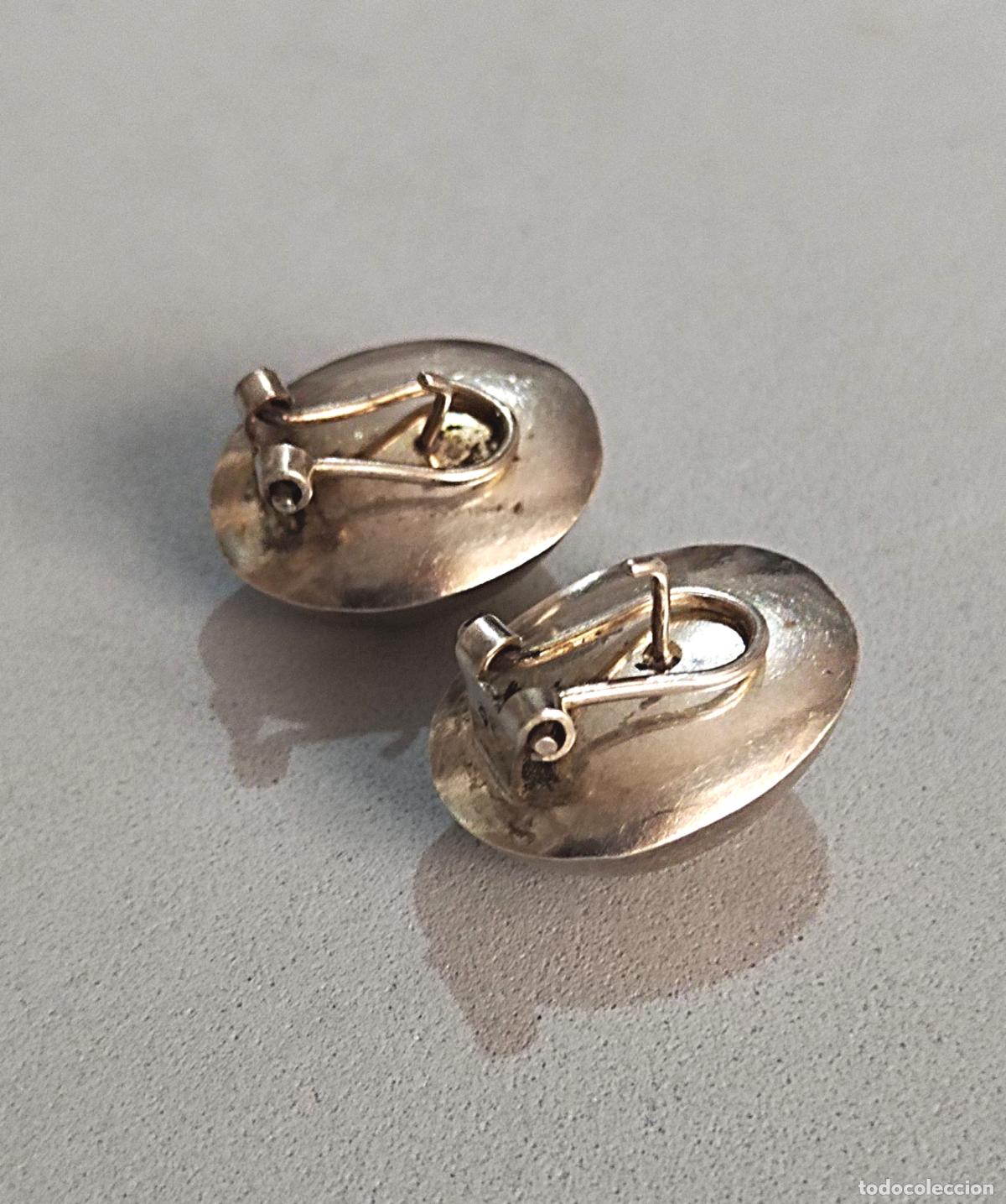 Joyeria: Pendientes de plata de ley contrastada, cierre de omega. - Foto 2
