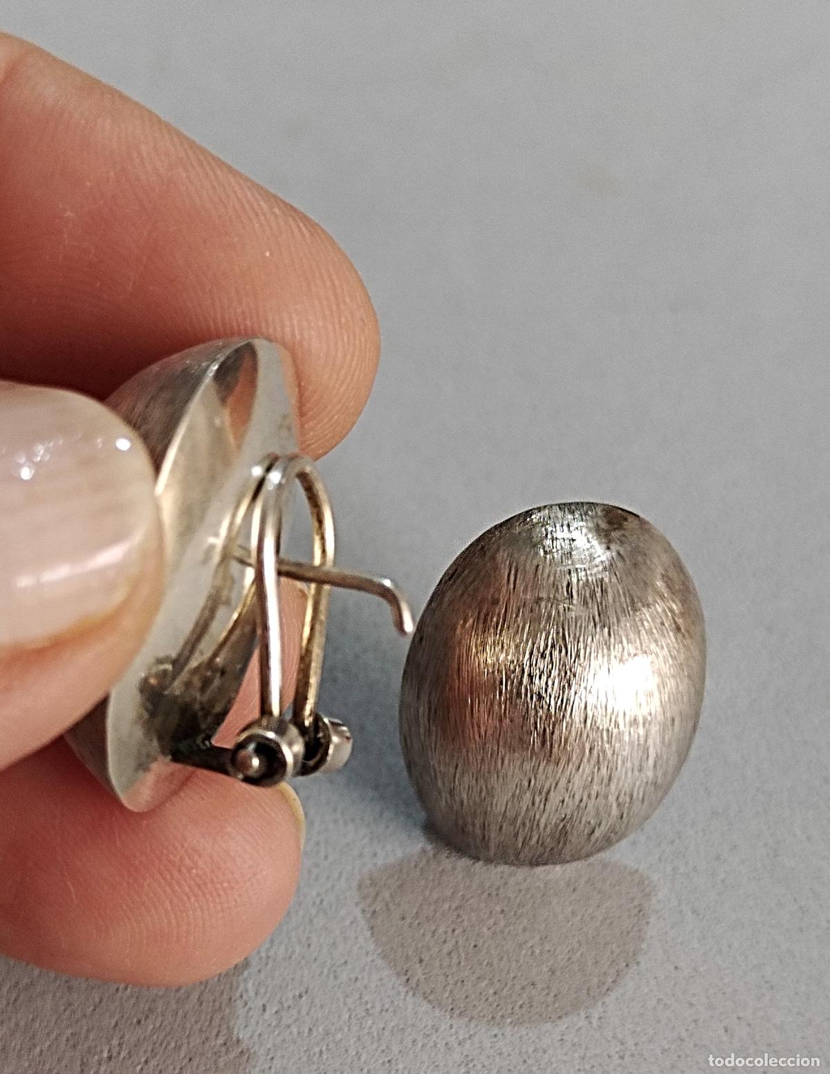 Joyeria: Pendientes de plata de ley contrastada, cierre de omega. - Foto 3