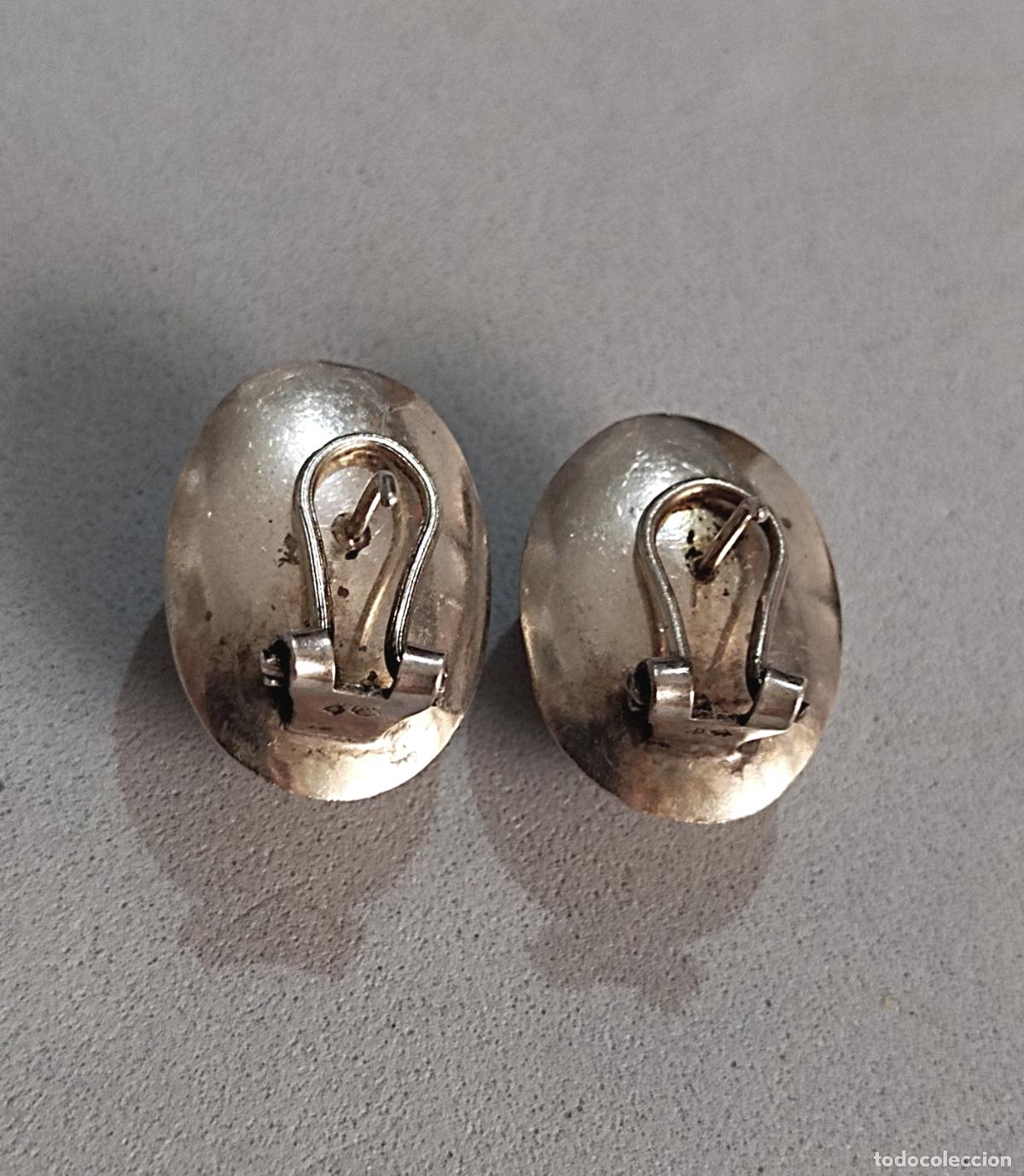Joyeria: Pendientes de plata de ley contrastada, cierre de omega. - Foto 5