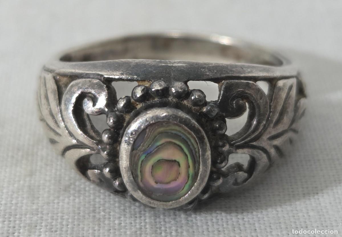 Joyeria: Anillo de plata 925, n&aacute;car madreperla - Foto 3