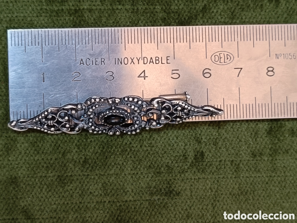 Joyeria: BROCHE REALIZADO EN PLATA Y ONIX. - Foto 8