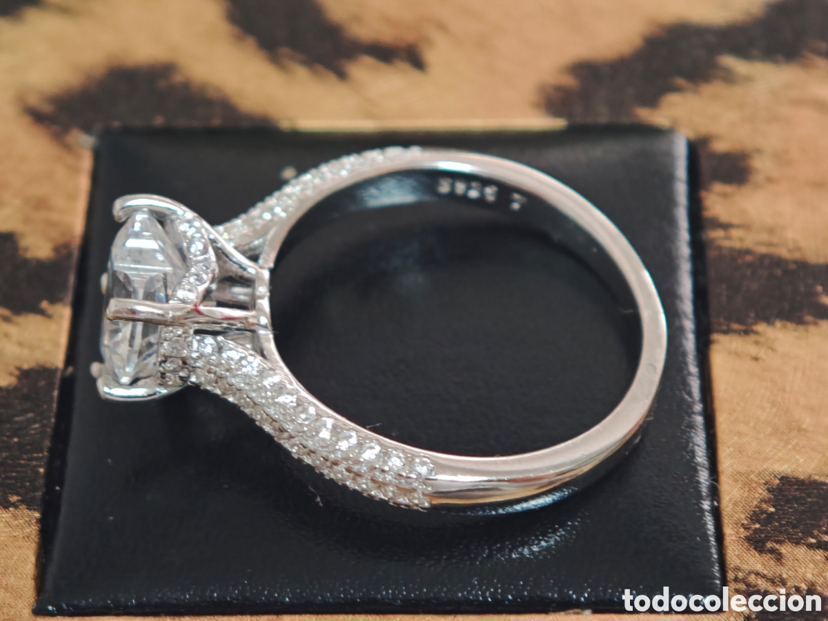 Joyeria: Precioso anillo en Plata de ley en forma de coraz&oacute;n con circonitas - Foto 4