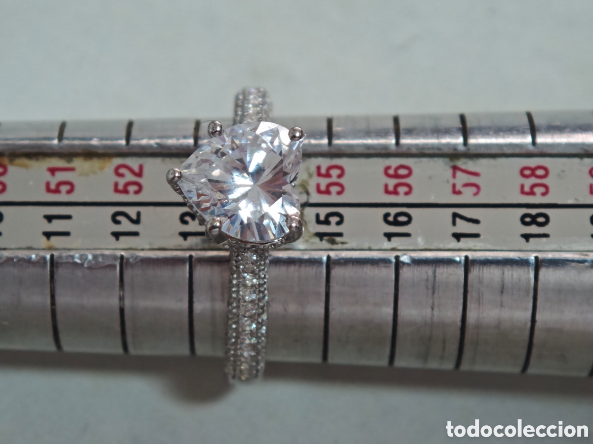 Joyeria: Precioso anillo en Plata de ley en forma de coraz&oacute;n con circonitas - Foto 6