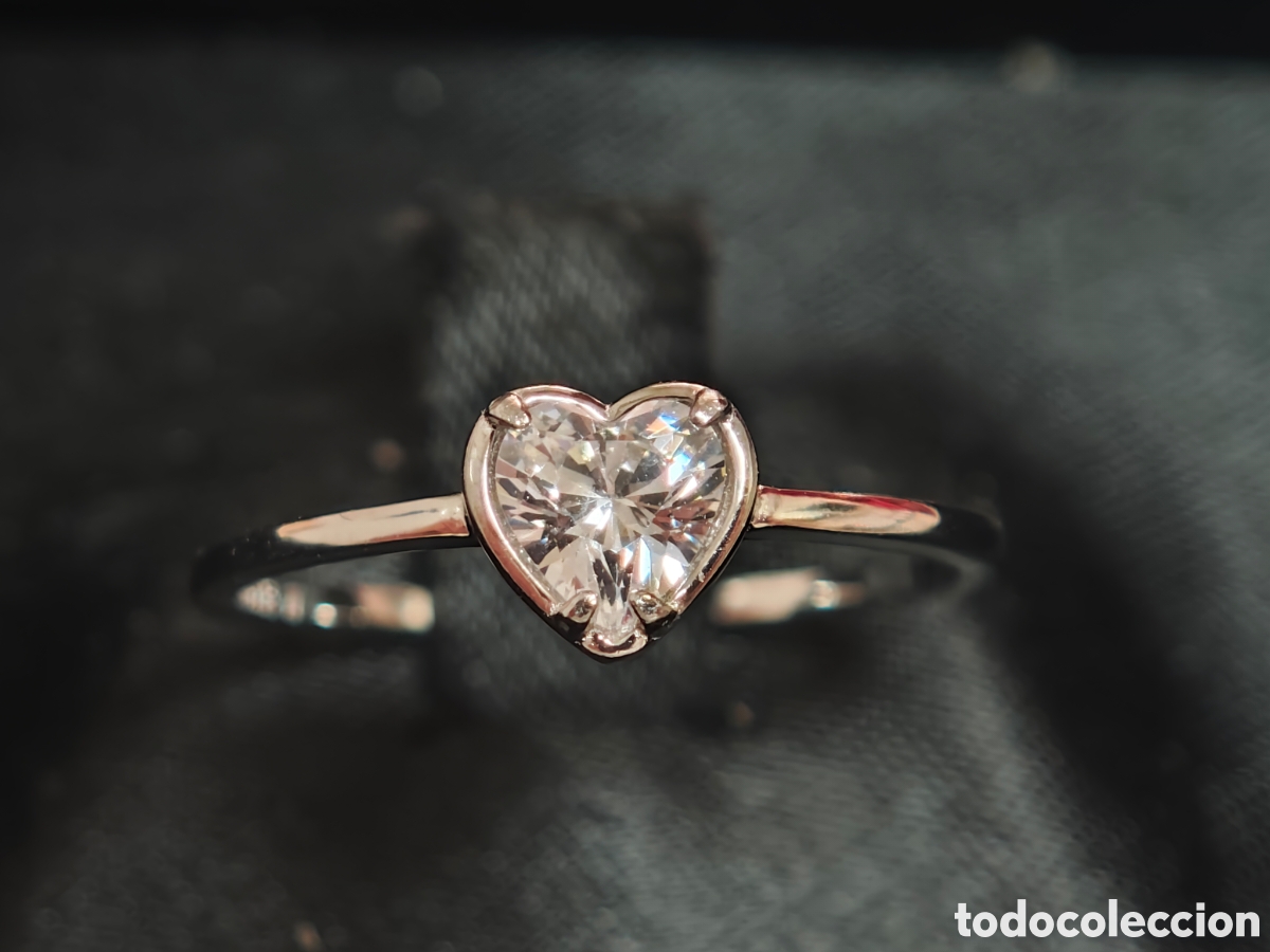 Joyeria: Anillo fino en plata de ley en forma de coraz&oacute;n - Foto 4