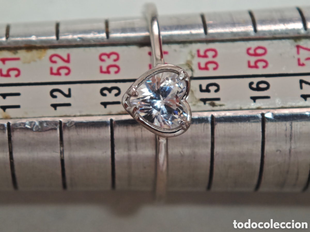 Joyeria: Anillo fino en plata de ley en forma de coraz&oacute;n - Foto 7