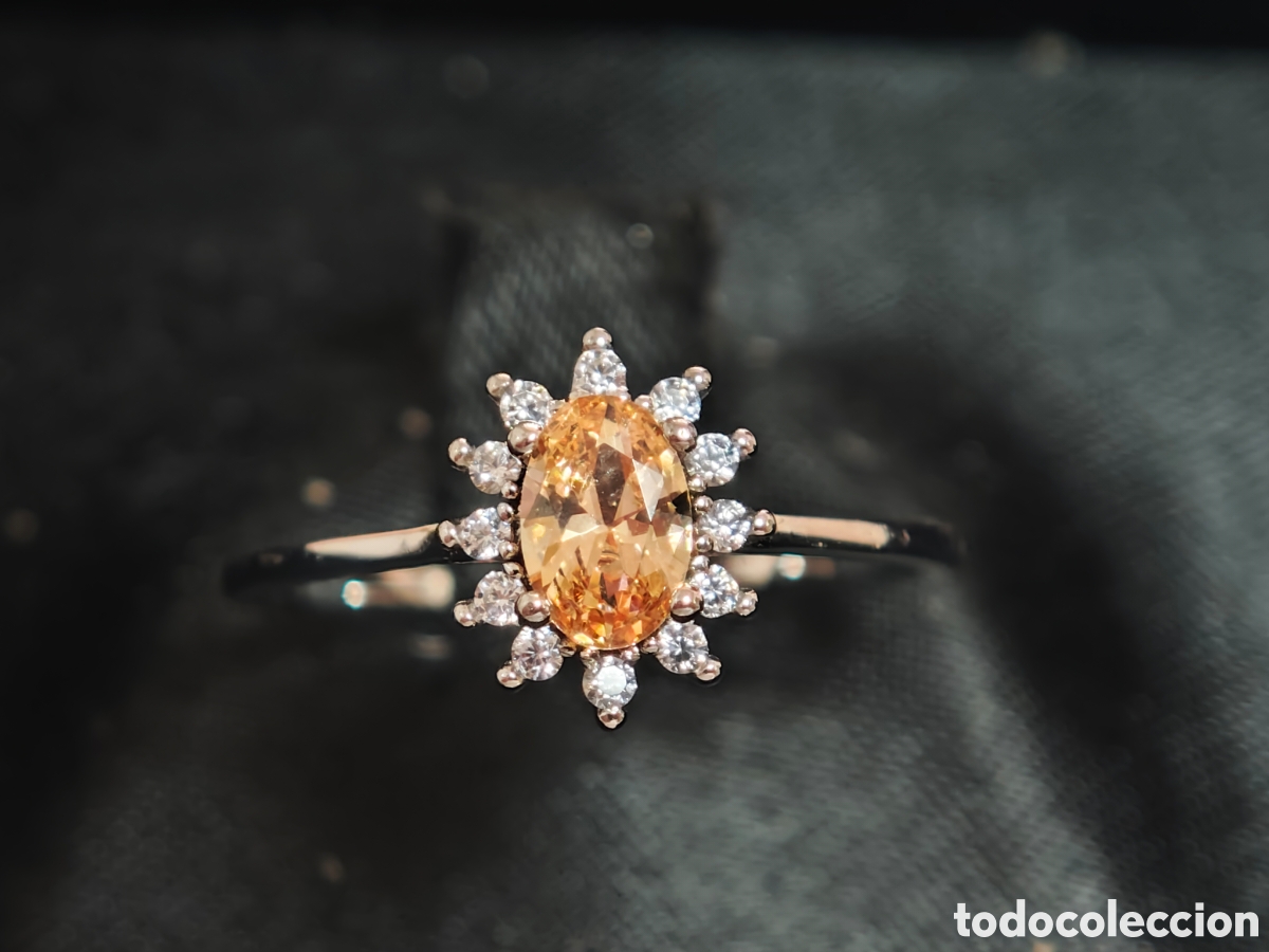 Joyeria: Anillo en plata de ley con citrino y circonitas - Foto 4