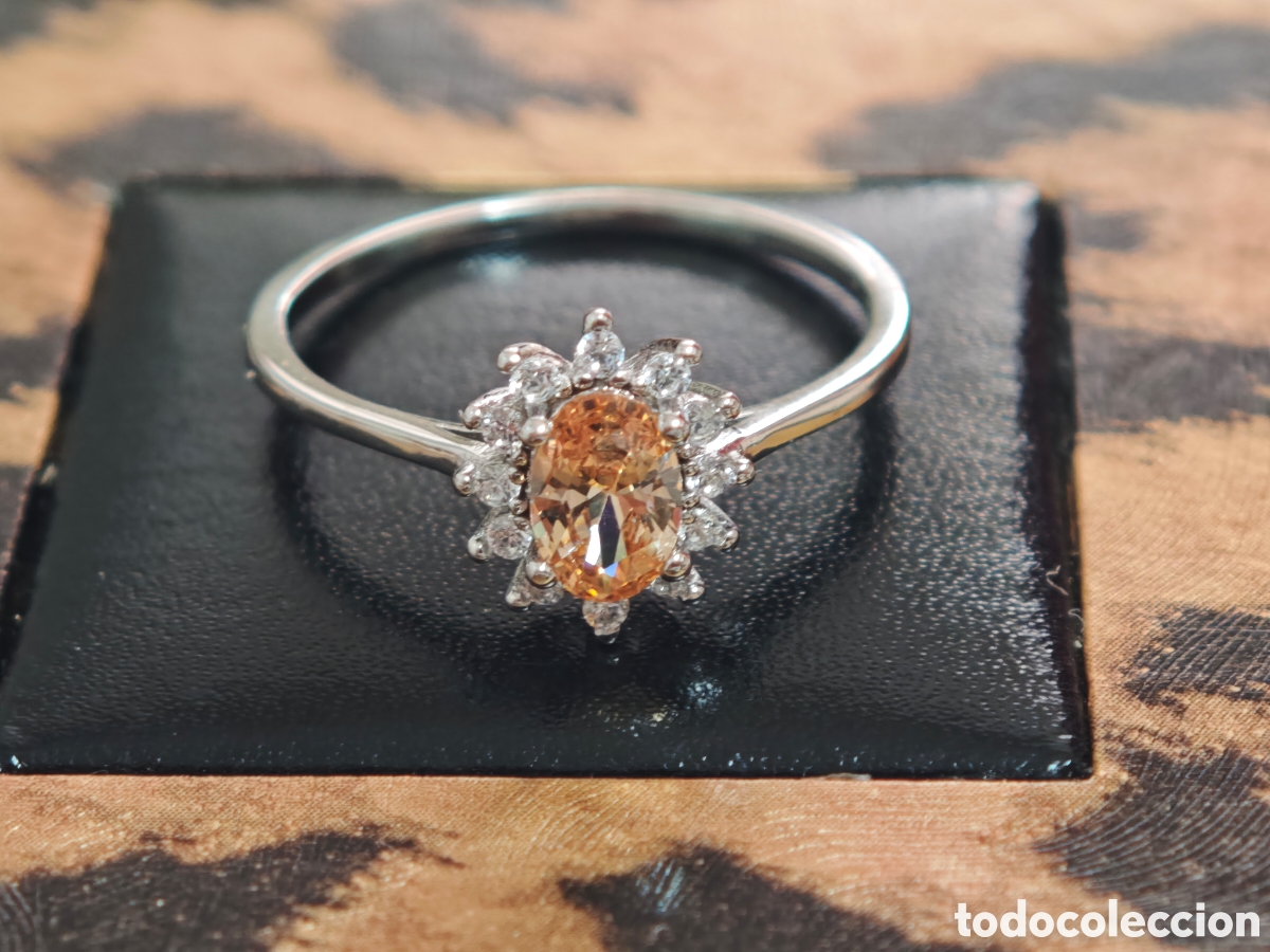 Joyeria: Anillo en plata de ley con citrino y circonitas - Foto 5