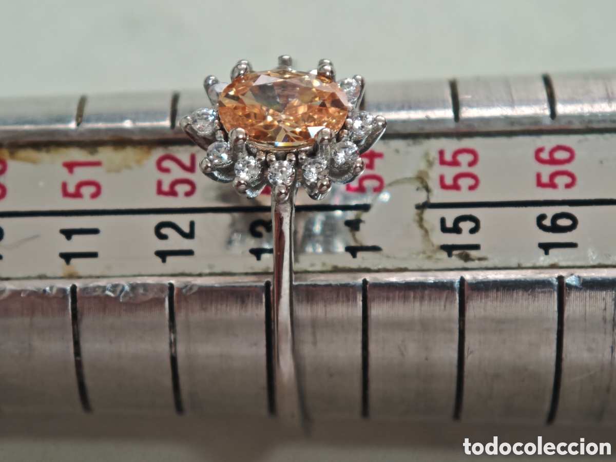 Joyeria: Anillo en plata de ley con citrino y circonitas - Foto 7