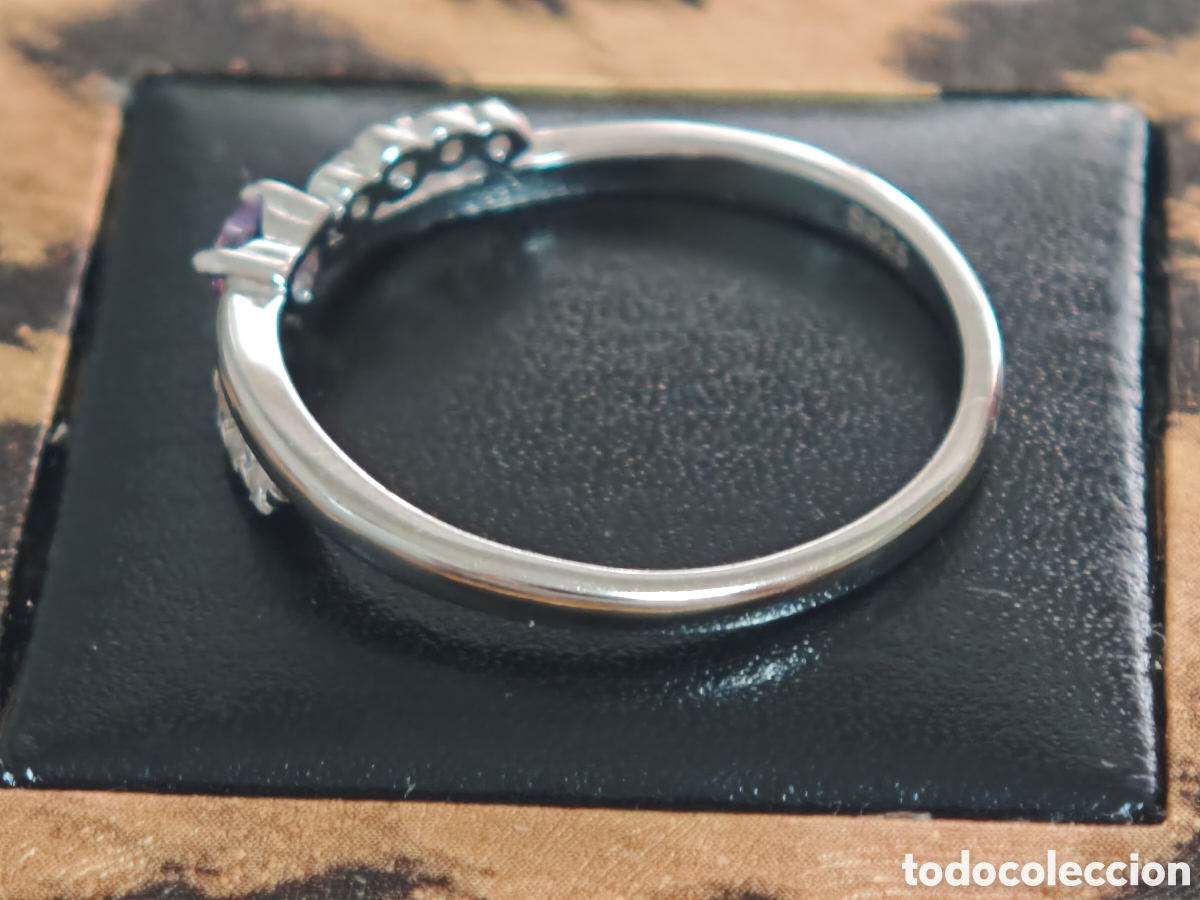 Joyeria: Anillo en plata de ley con amatista y circonitas - Foto 6