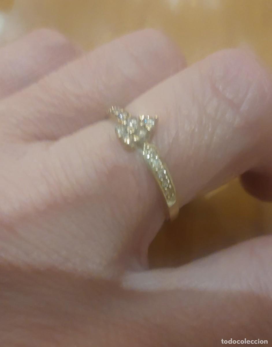 Joyeria: anillo en oro con brillantes color champan - Foto 2