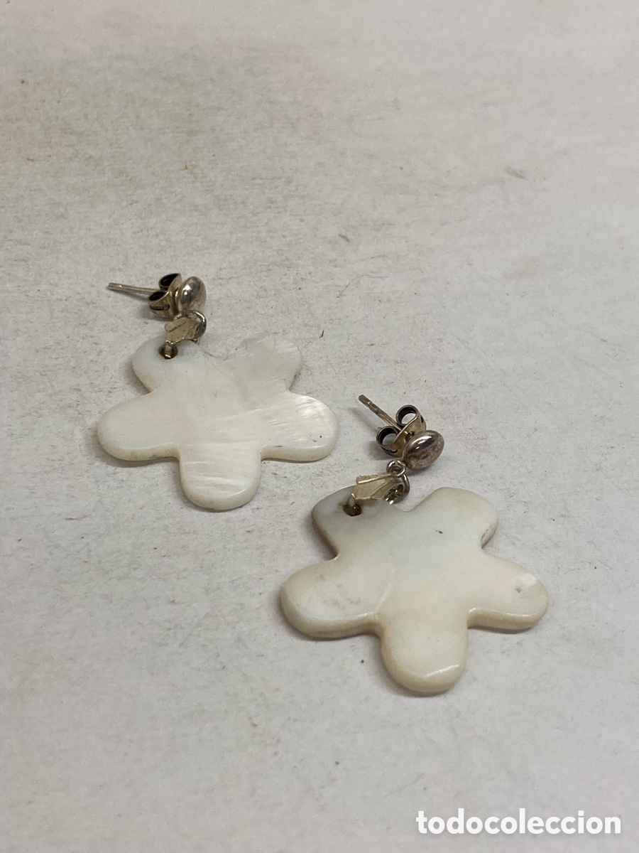 Joyeria: Pendientes de plata n&aacute;car P336 - Foto 1
