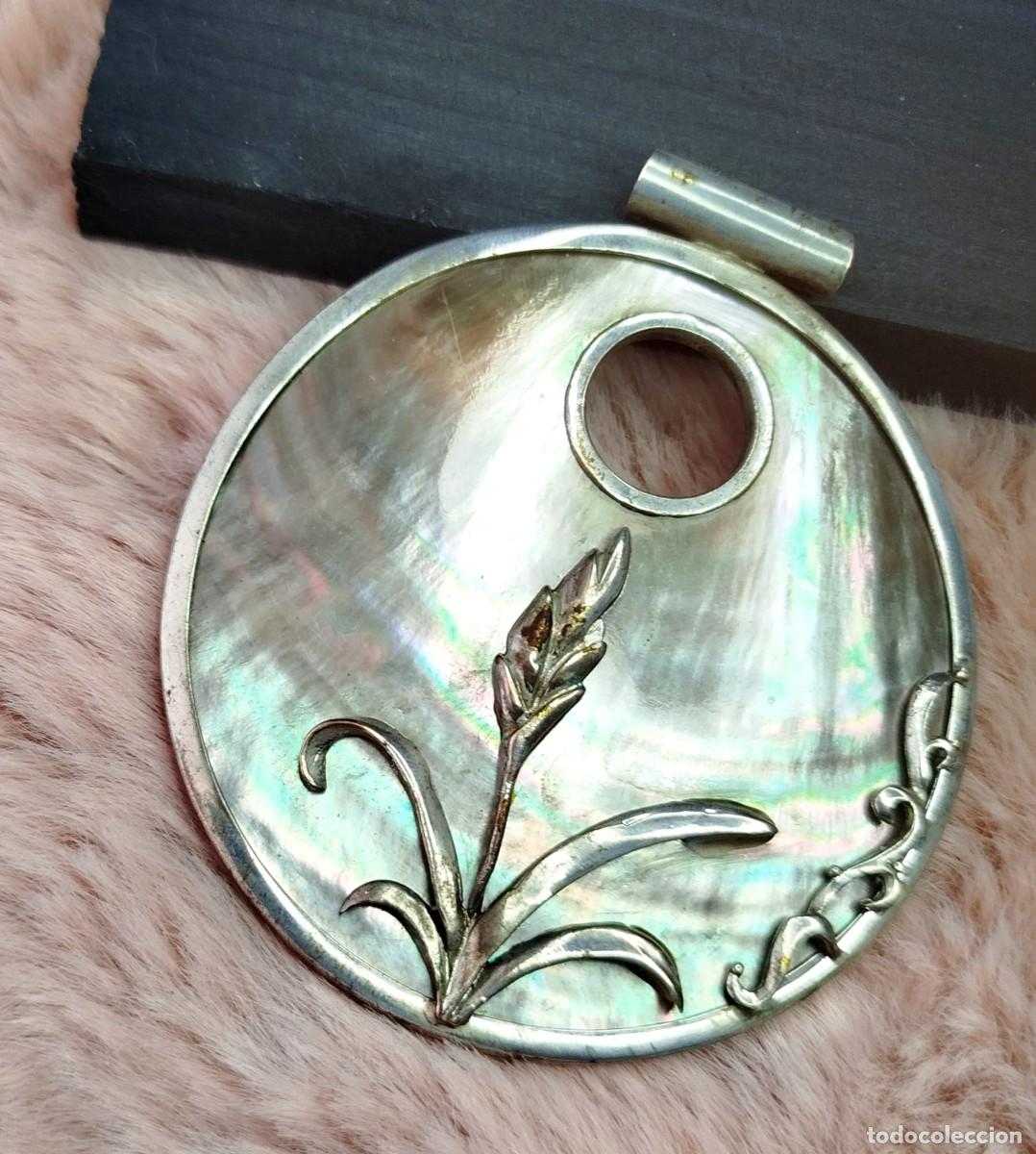 Joyeria: Colgante de plata y n&aacute;car - Foto 2
