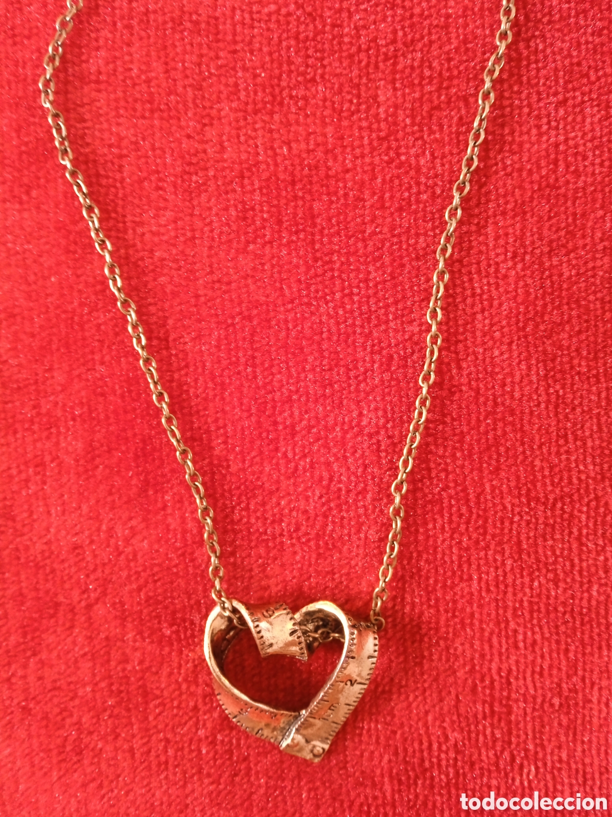 Joyeria: Collar metro con forma de coraz&oacute;n.Color cobre - Foto 4