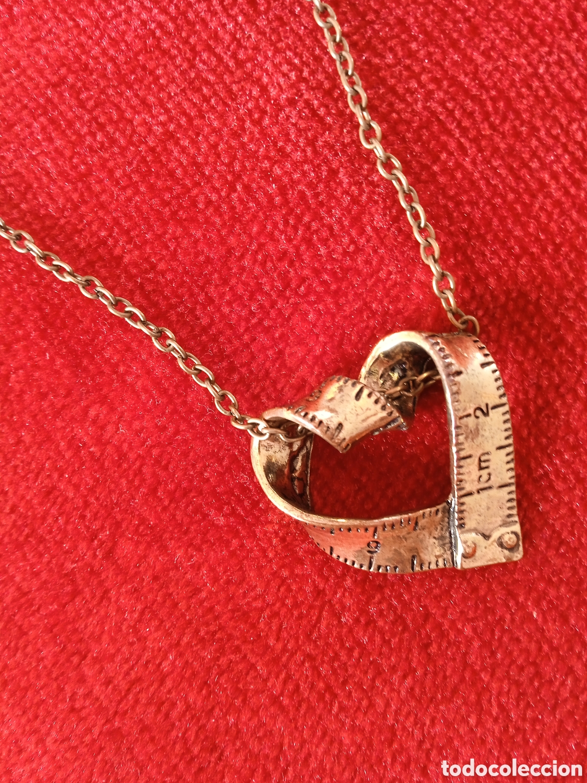 Joyeria: Collar metro con forma de coraz&oacute;n.Color cobre - Foto 6