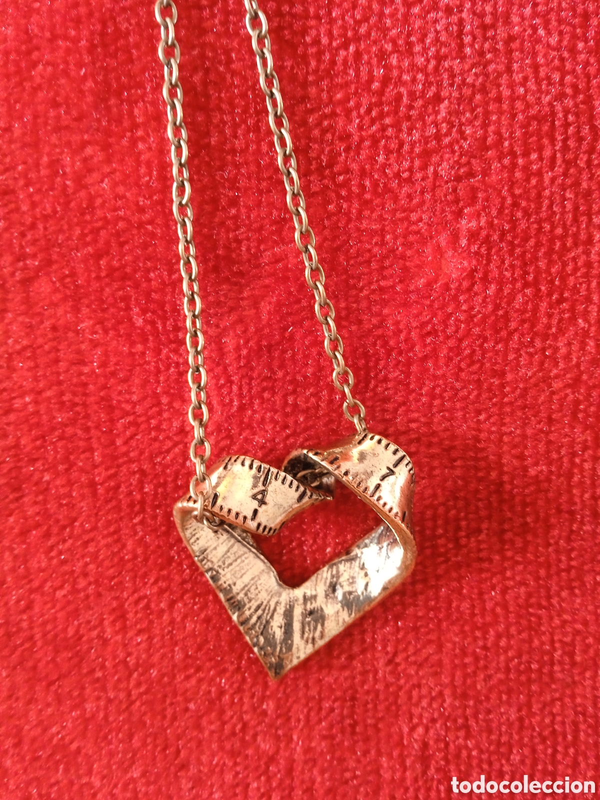 Joyeria: Collar metro con forma de coraz&oacute;n.Color cobre - Foto 9