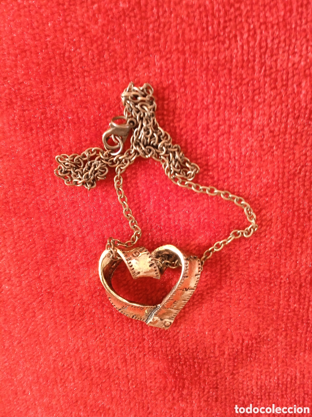 Joyeria: Collar metro con forma de coraz&oacute;n.Color cobre - Foto 10