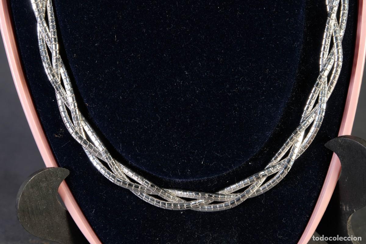 Joyeria: Gargantilla en metal plateado - Foto 3