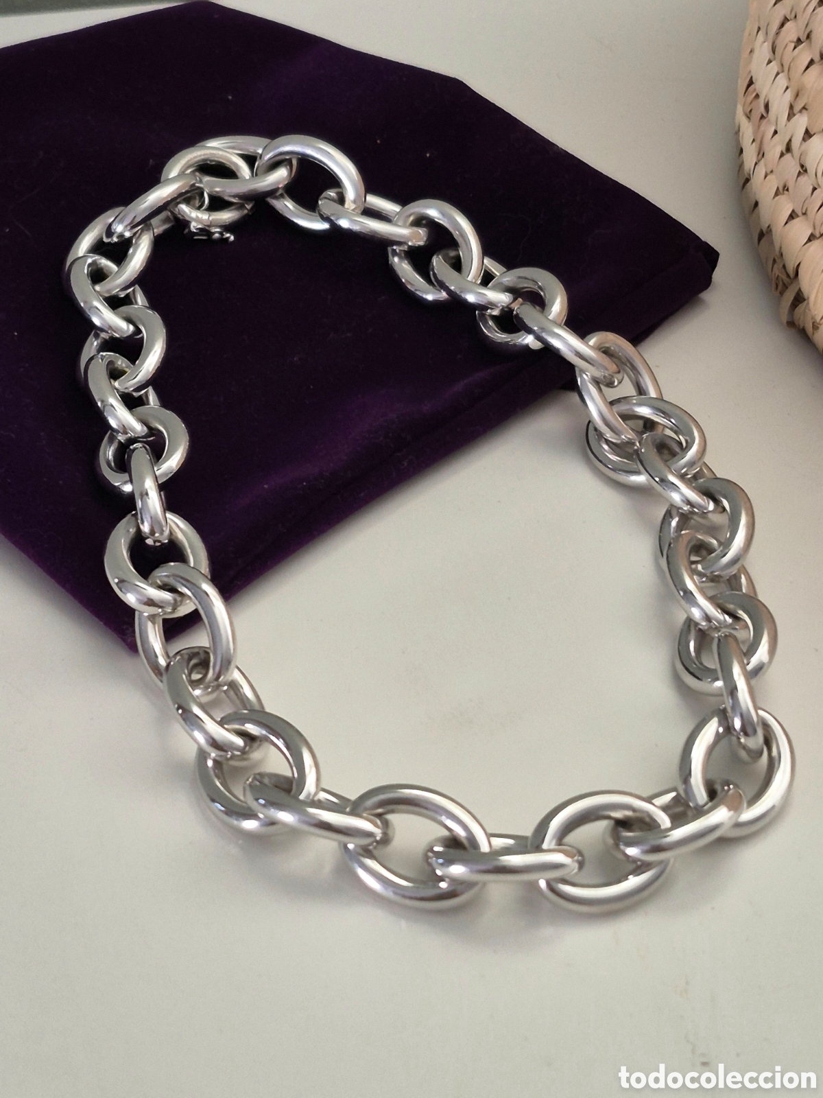 Joyeria: ESPECTACULAR COLLAR DE PLATA DE ARISTOCRACY. REF S6 MICAJ - Foto 5