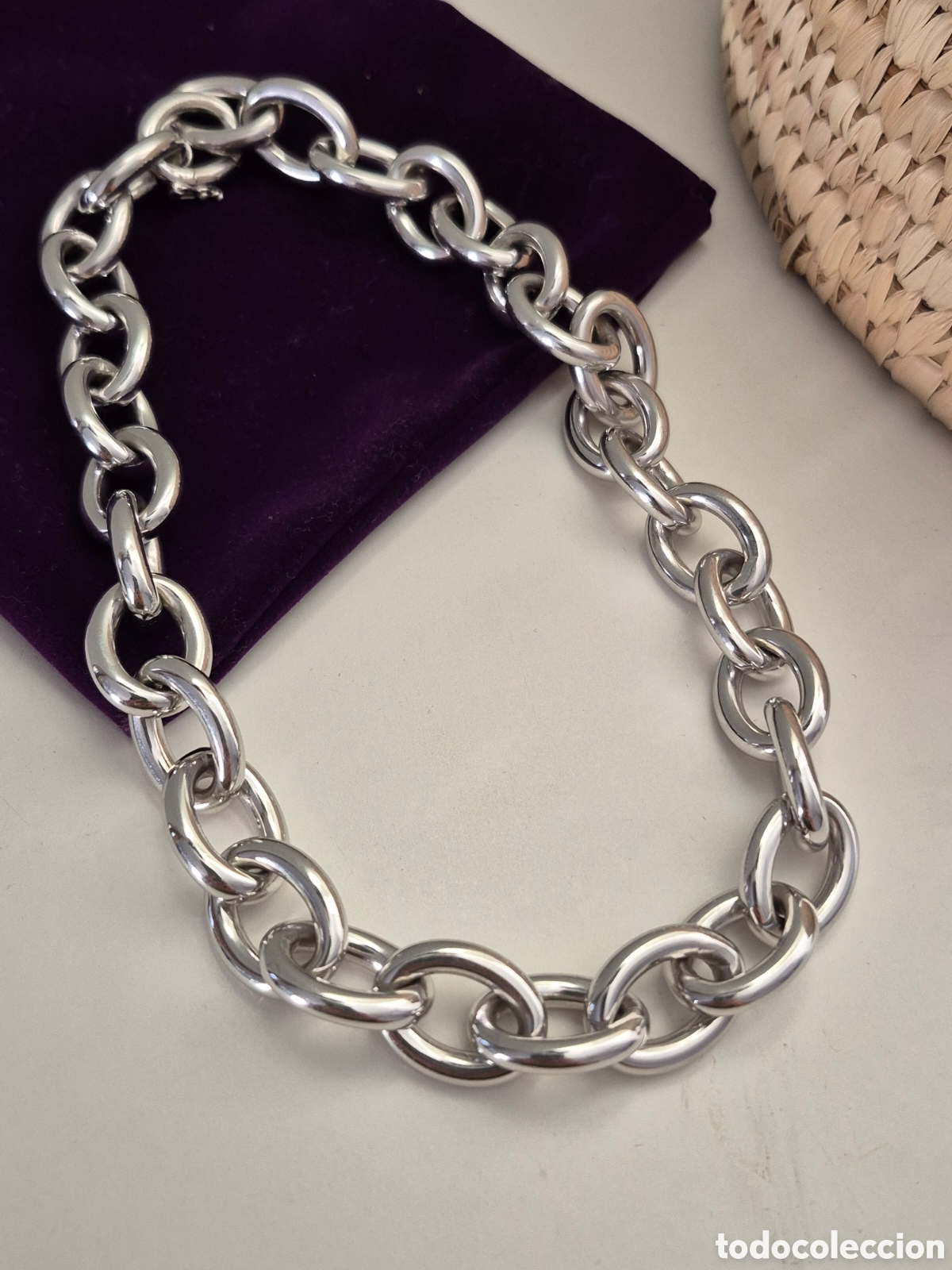 Joyeria: ESPECTACULAR COLLAR DE PLATA DE ARISTOCRACY. REF S6 MICAJ - Foto 1