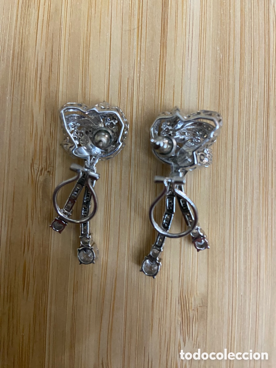 Joyeria: Pendientes de oro blanco y brillantes - Foto 5