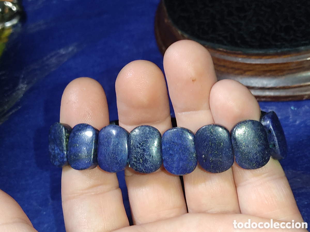 Joyeria: Pulsera lapisl&aacute;zuli.Vintage. - Foto 2
