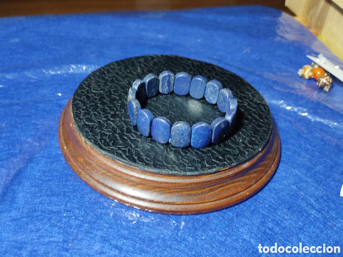 Joyeria: Pulsera lapisl&aacute;zuli.Vintage. - Foto 5