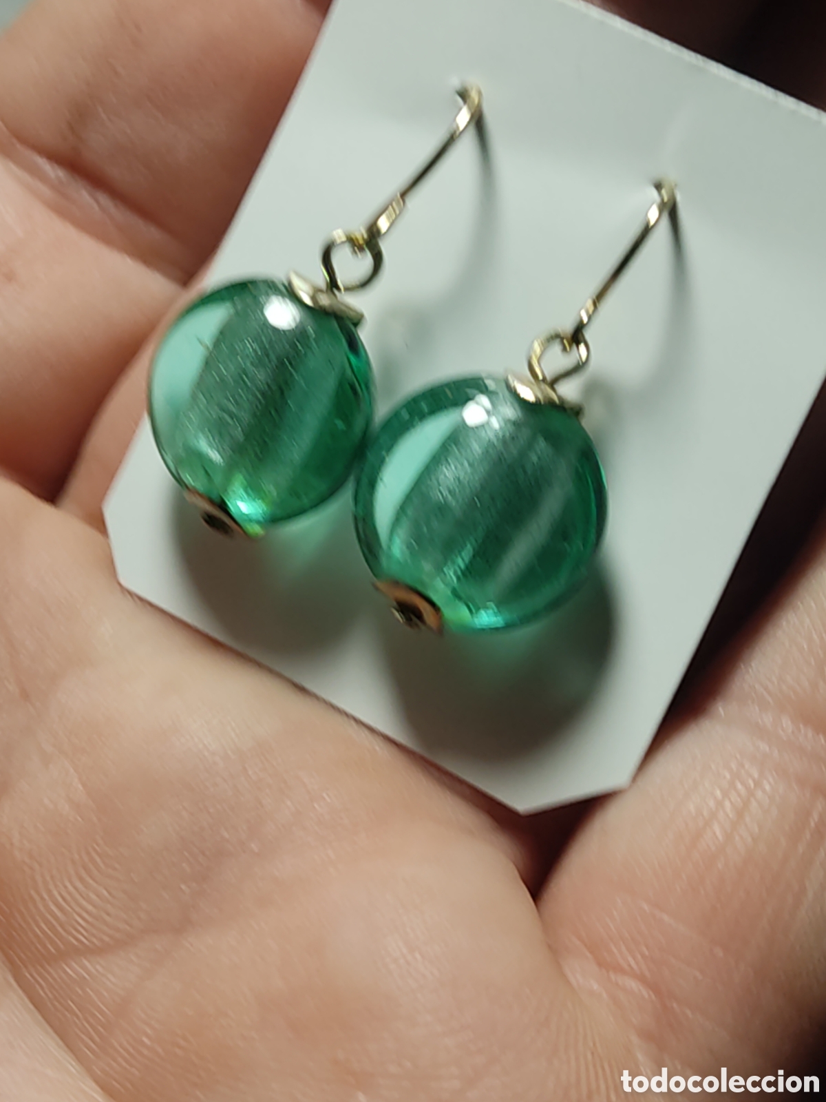 Joyeria: Pendientes de cristal de Murano.Vintage. - Foto 2