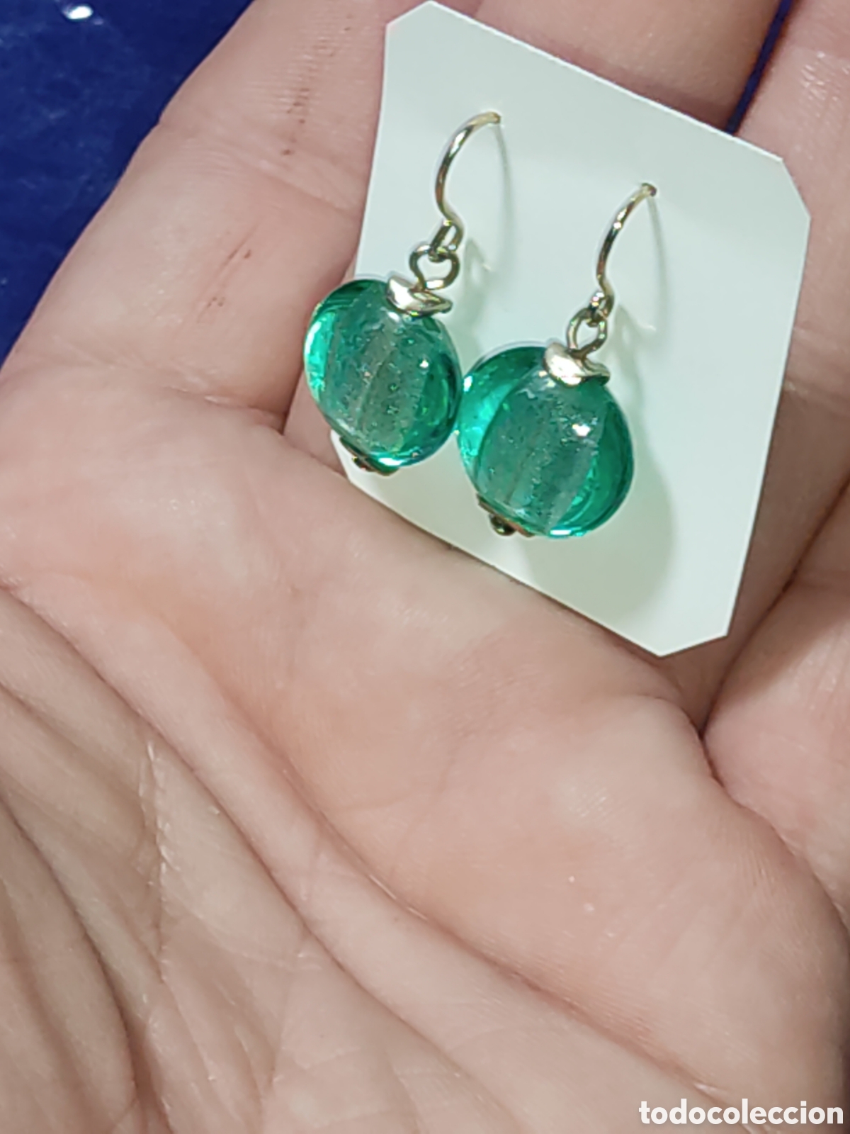 Joyeria: Pendientes de cristal de Murano.Vintage. - Foto 3