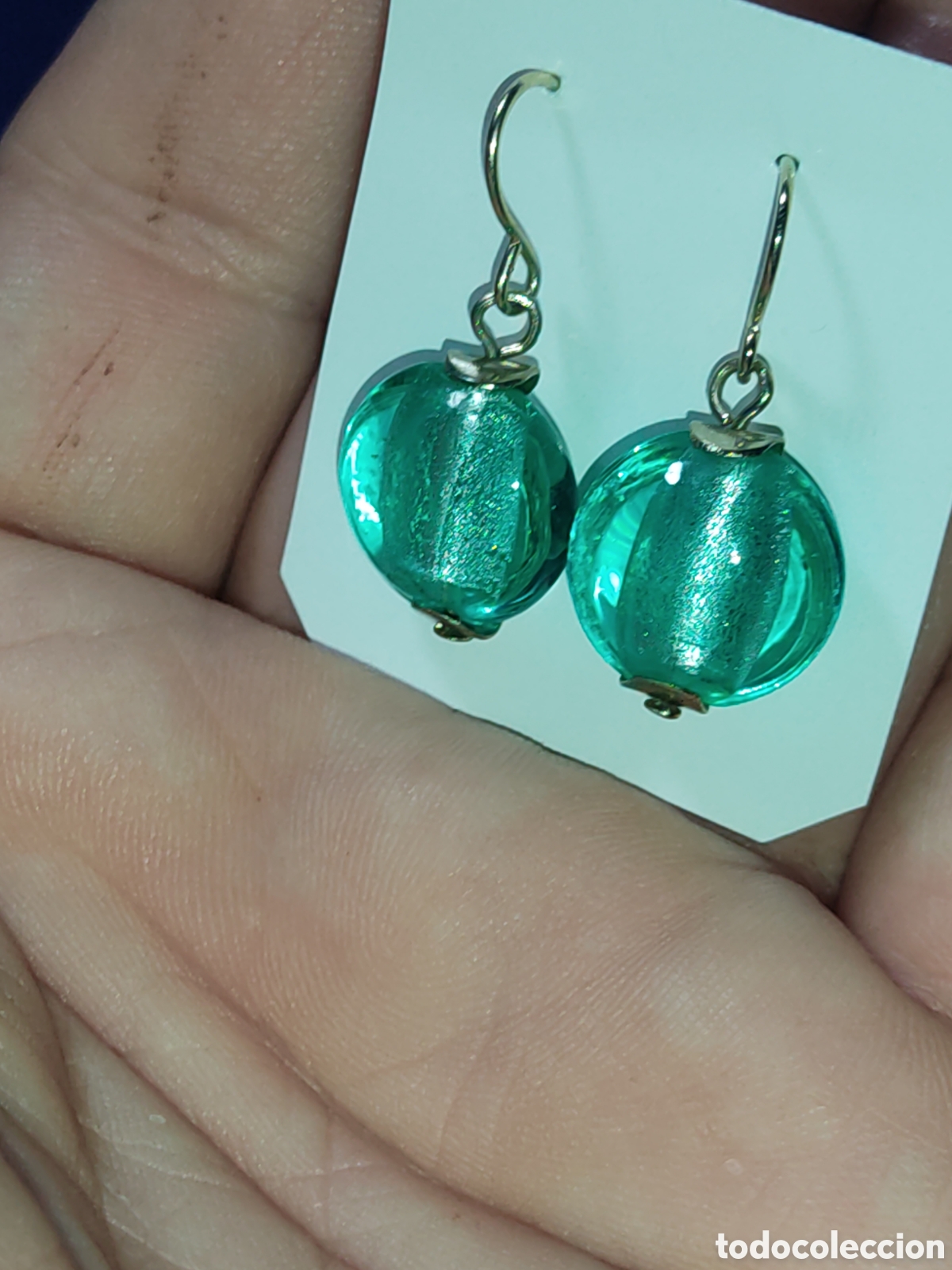 Joyeria: Pendientes de cristal de Murano.Vintage. - Foto 4