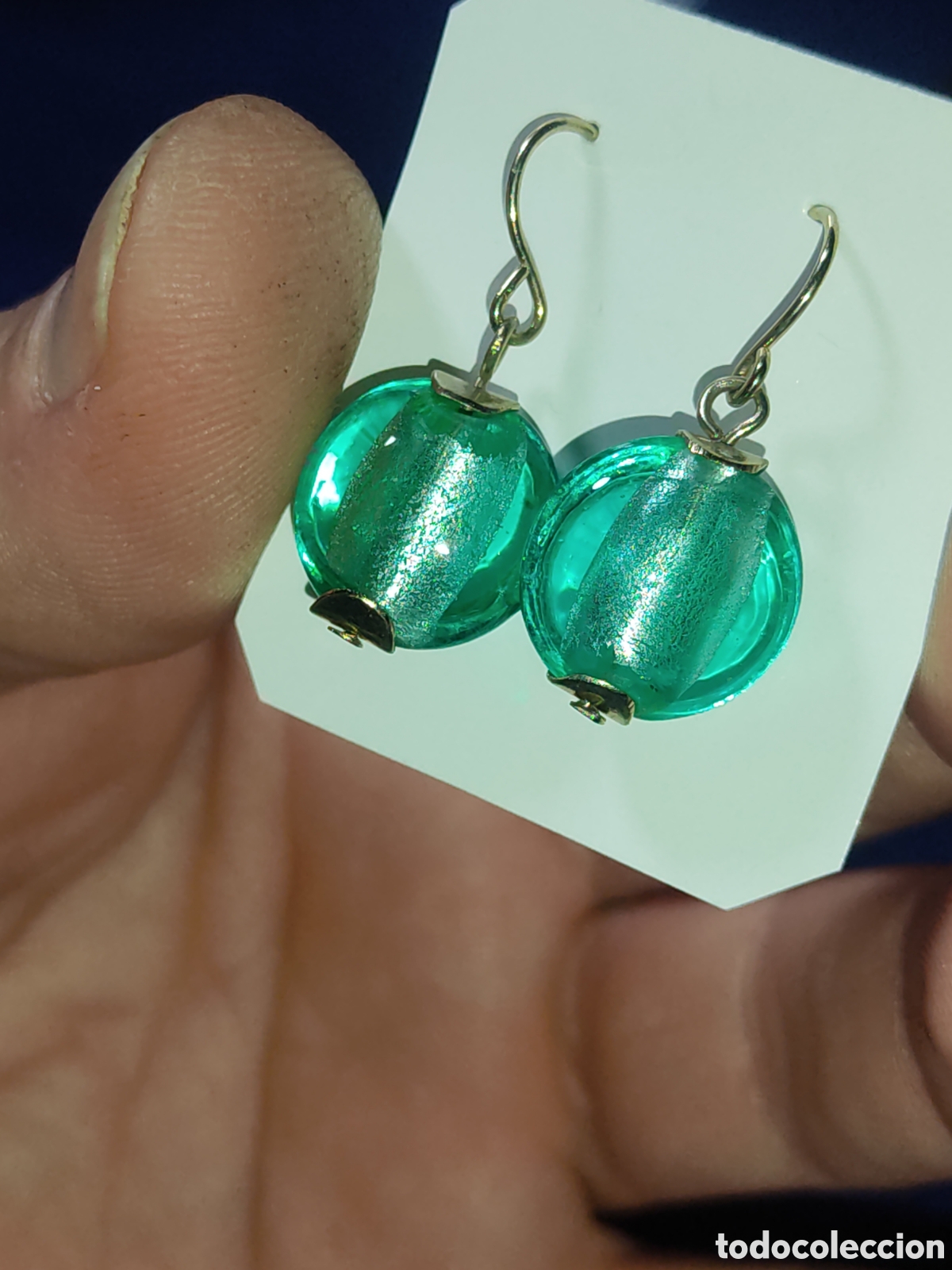 Joyeria: Pendientes de cristal de Murano.Vintage. - Foto 7