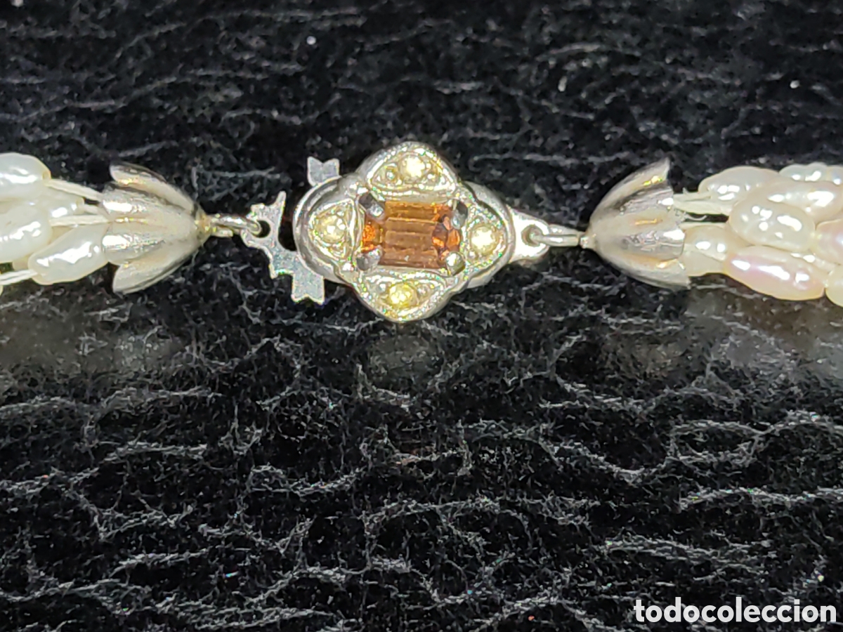 Joyeria: Collar perlas de r&iacute;o 6 hilos.Vintage. - Foto 3