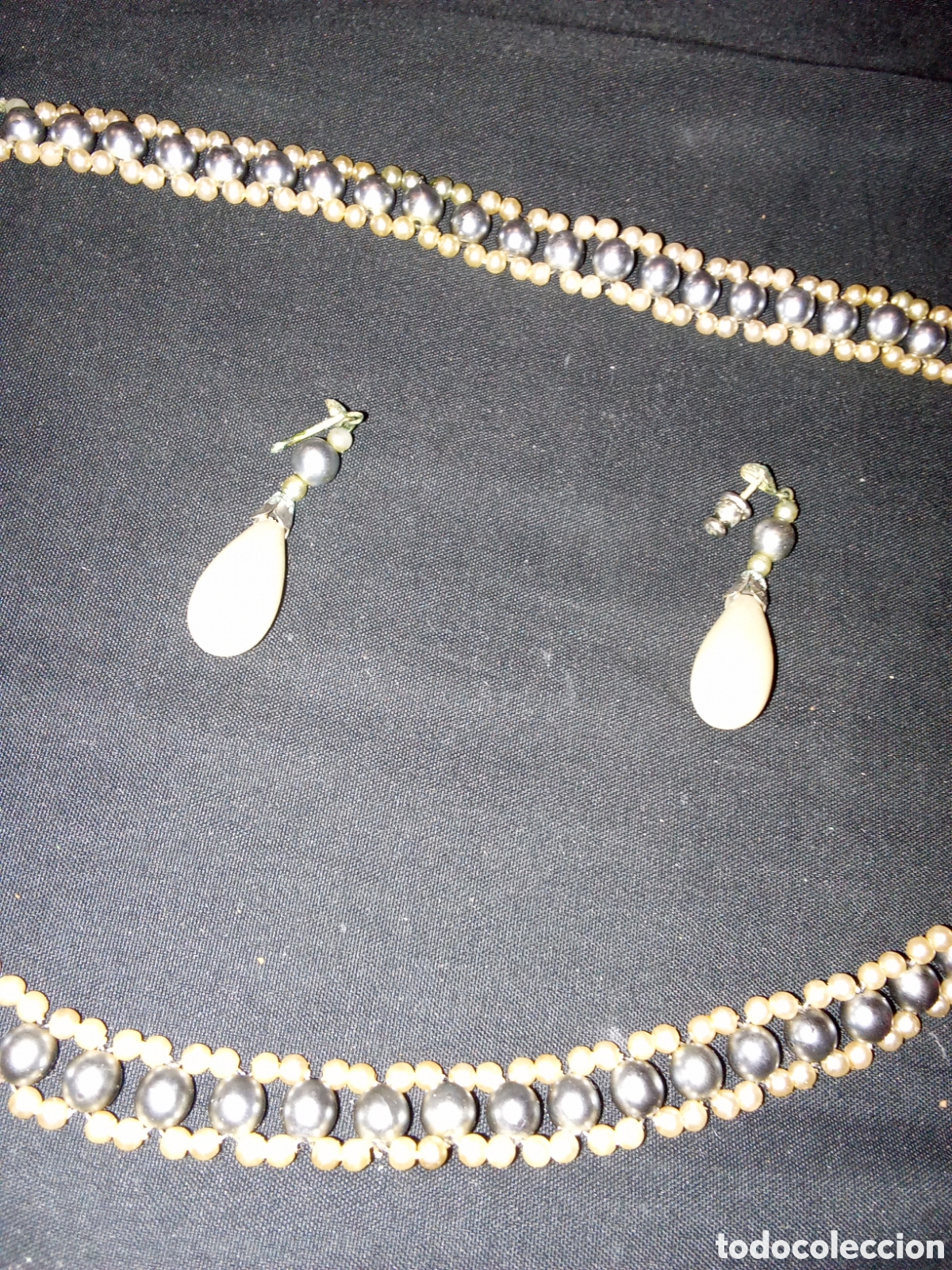 Joyeria: JUEGO ANTIGUO DE COLLAR PULSERA Y PENDIENTES - Foto 3
