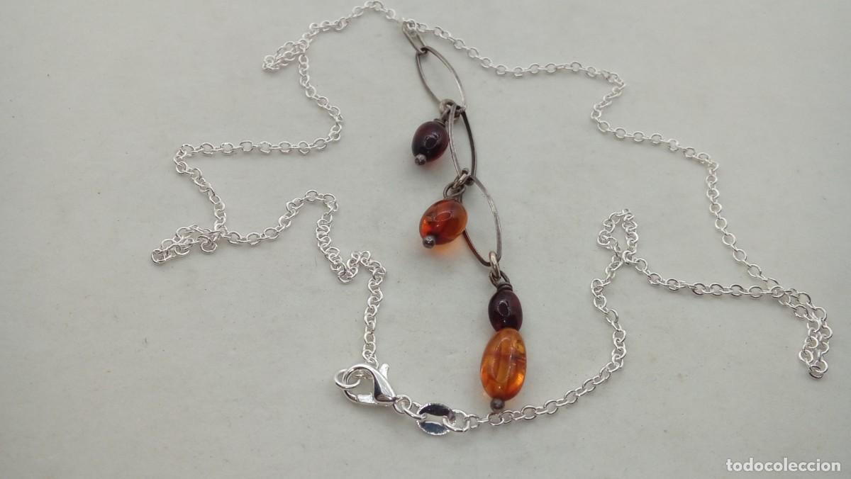 Joyeria: COLGANTE DE PLATA Y AMBAR - Foto 3