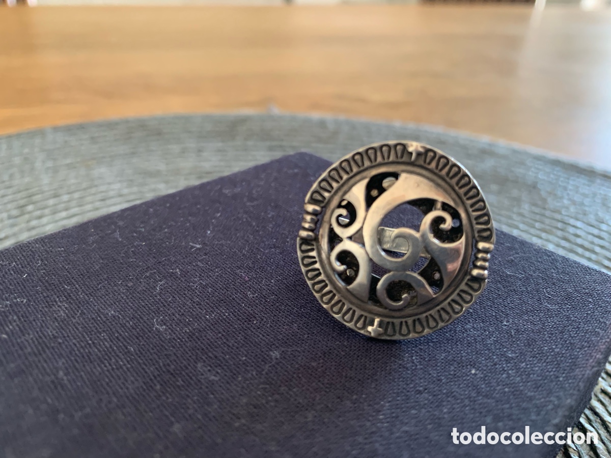 Joyeria: Pendientes y anillo antiguos griegos plata - Foto 3