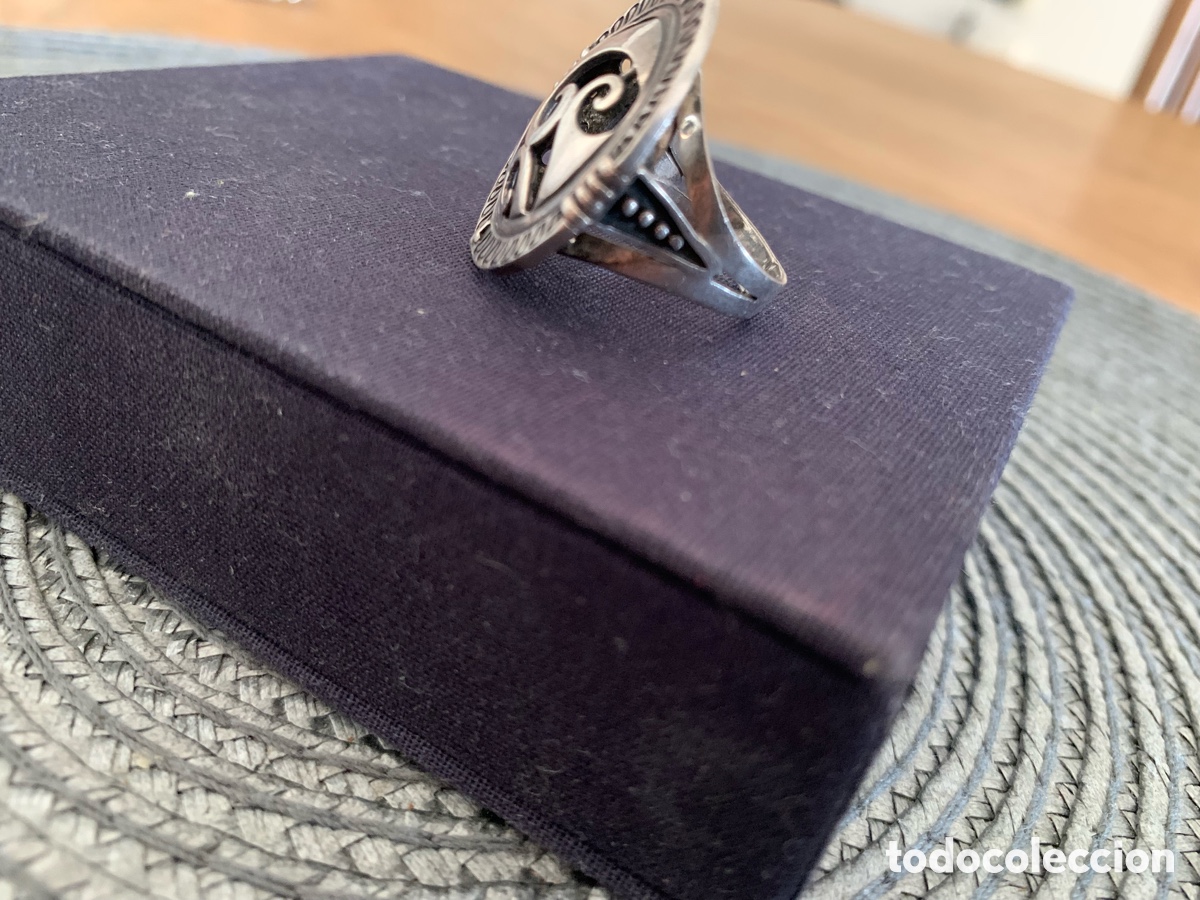 Joyeria: Pendientes y anillo antiguos griegos plata - Foto 4