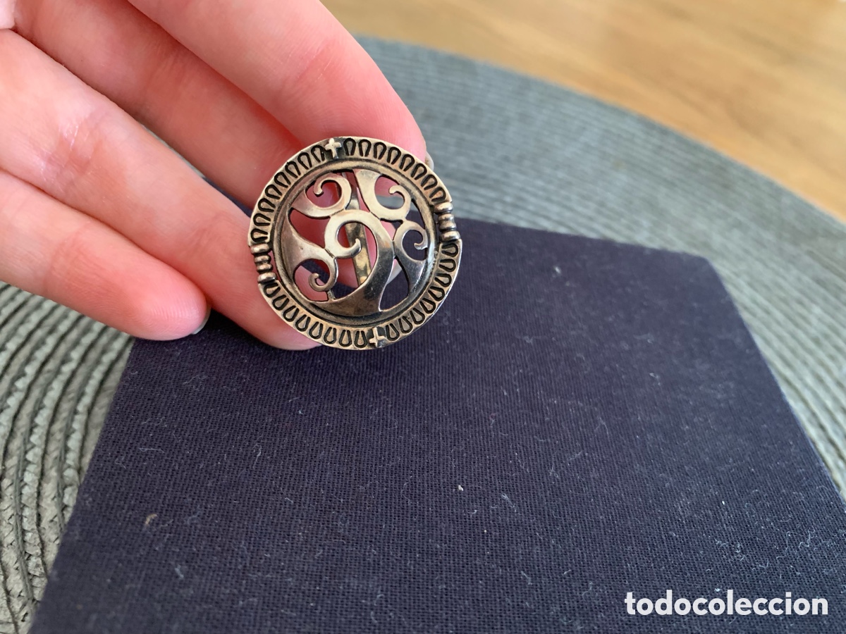 Joyeria: Pendientes y anillo antiguos griegos plata - Foto 6