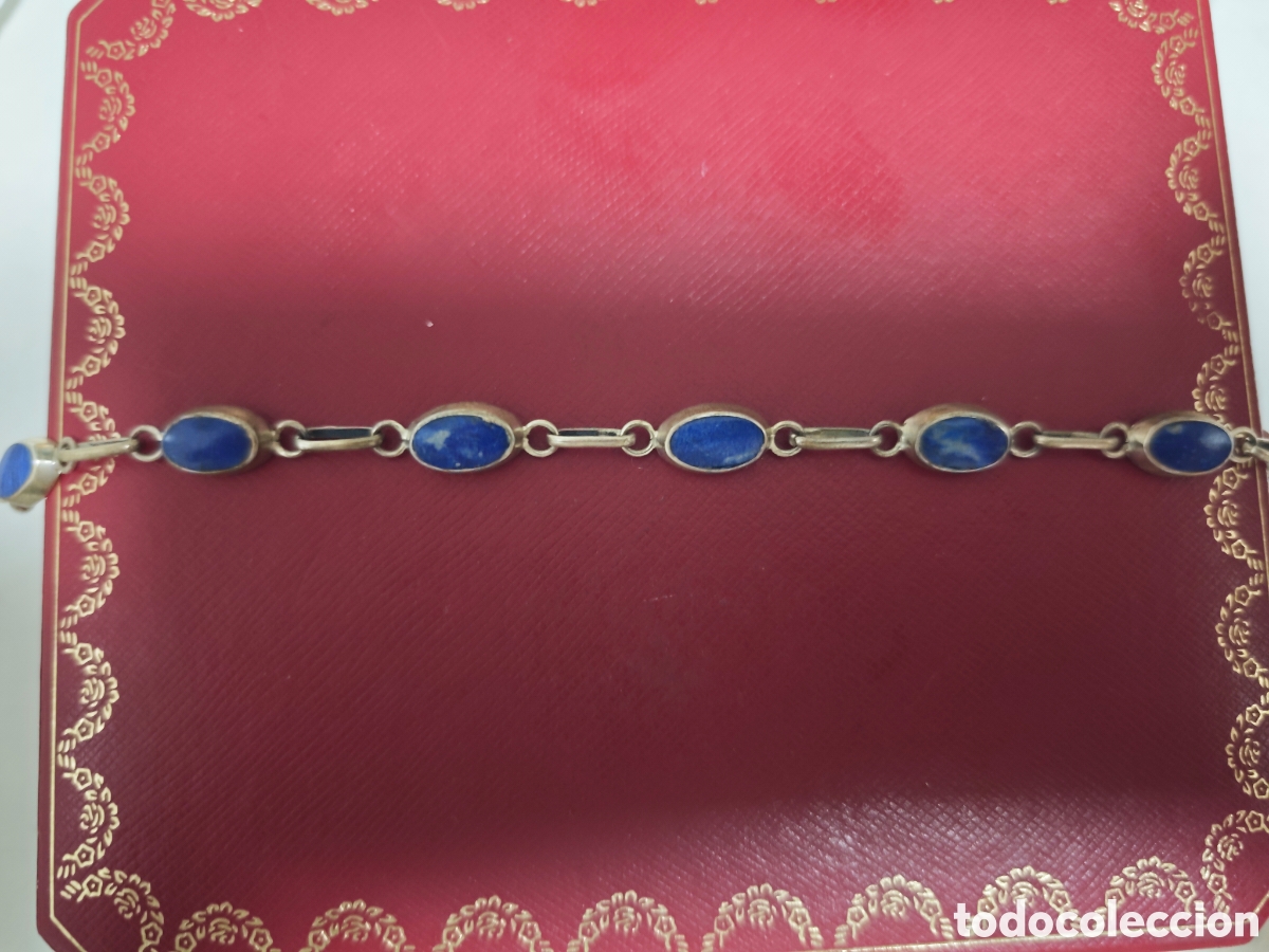 Joyeria: Pulsera de plata de ley y lapiszuli la natural - Foto 7