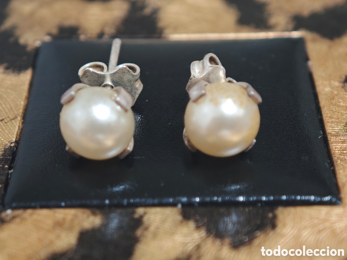 Joyeria: Pendientes de plata de ley y perlas - Foto 4