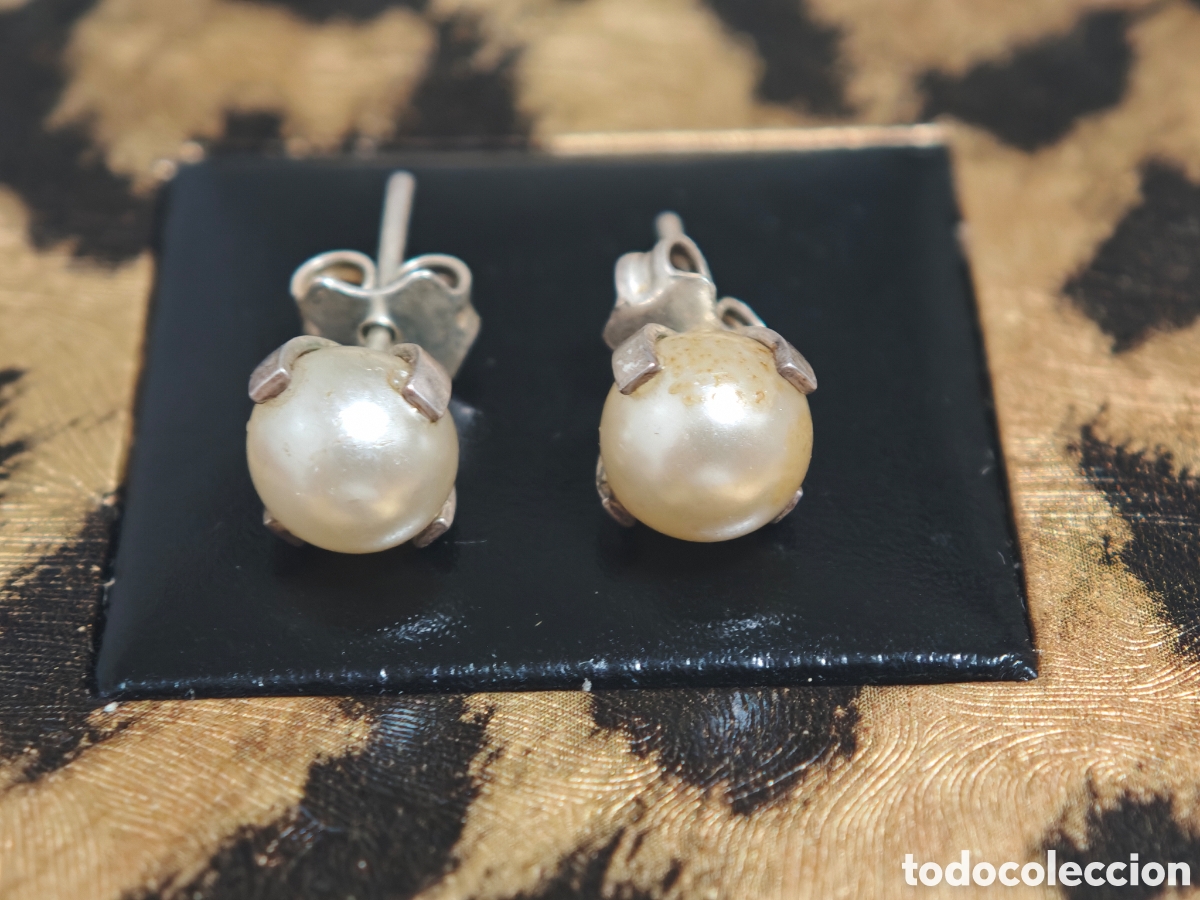 Joyeria: Pendientes de plata de ley y perlas - Foto 5