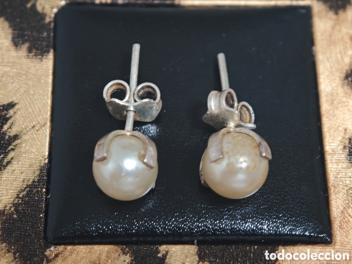Joyeria: Pendientes de plata de ley y perlas - Foto 6