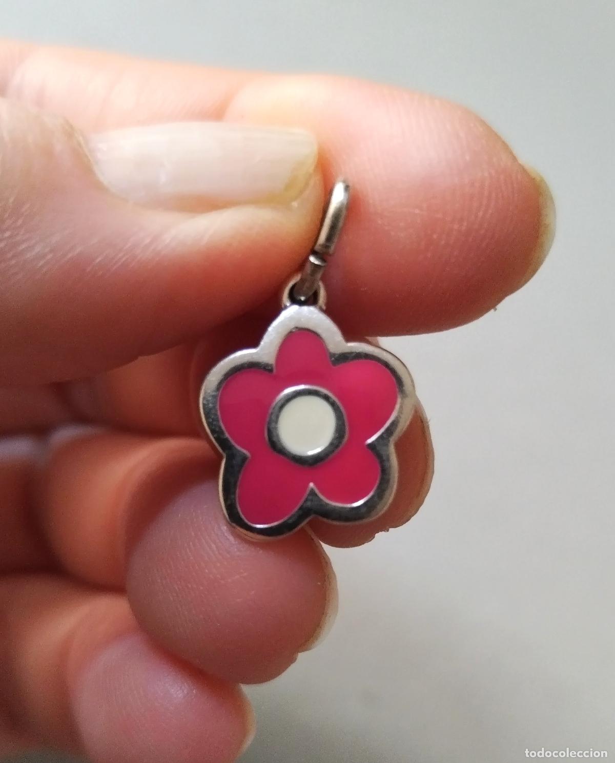 Joyeria: Colgante flor, plata de ley contrastada. - Foto 2
