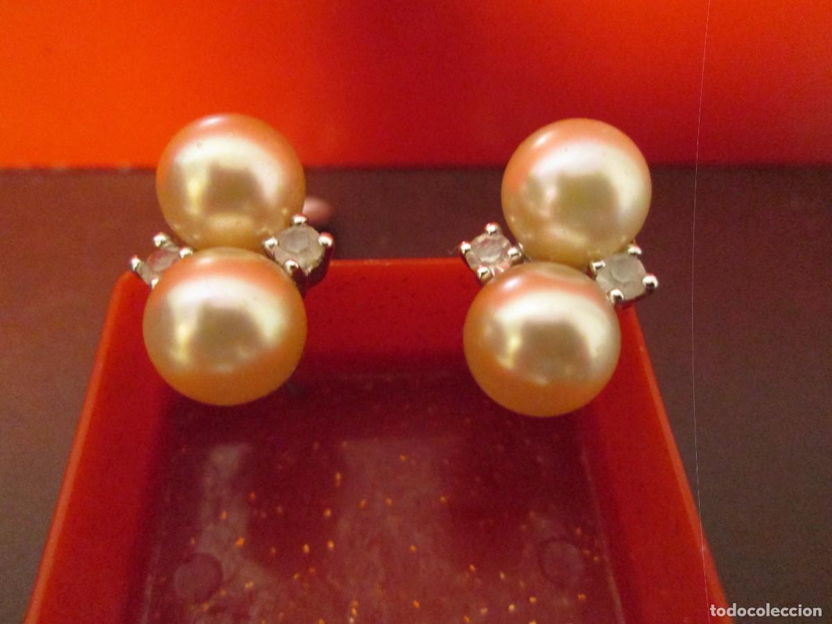 Joyeria: pendientes de perlas y pidras - Foto 1