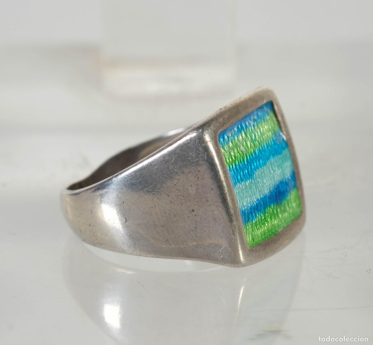 Joyeria: Anillo en plata esmaltada - Foto 3