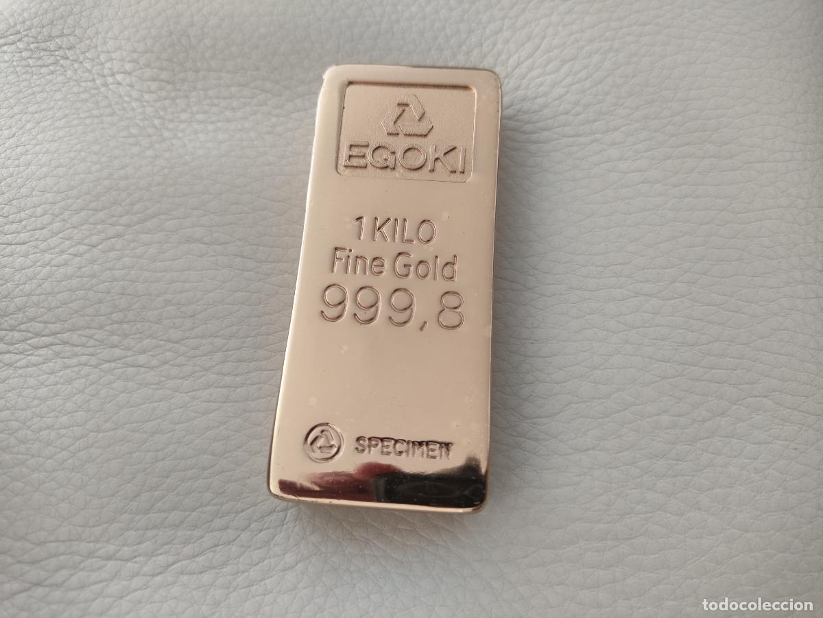 Joyeria: ANTIGUO PISAPAPELES LINGOTE DE ORO - Foto 2