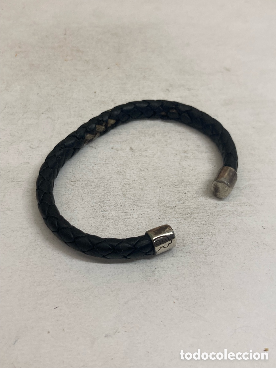 Joyeria: Pulsera de cuero y plata Pul335 - Foto 1