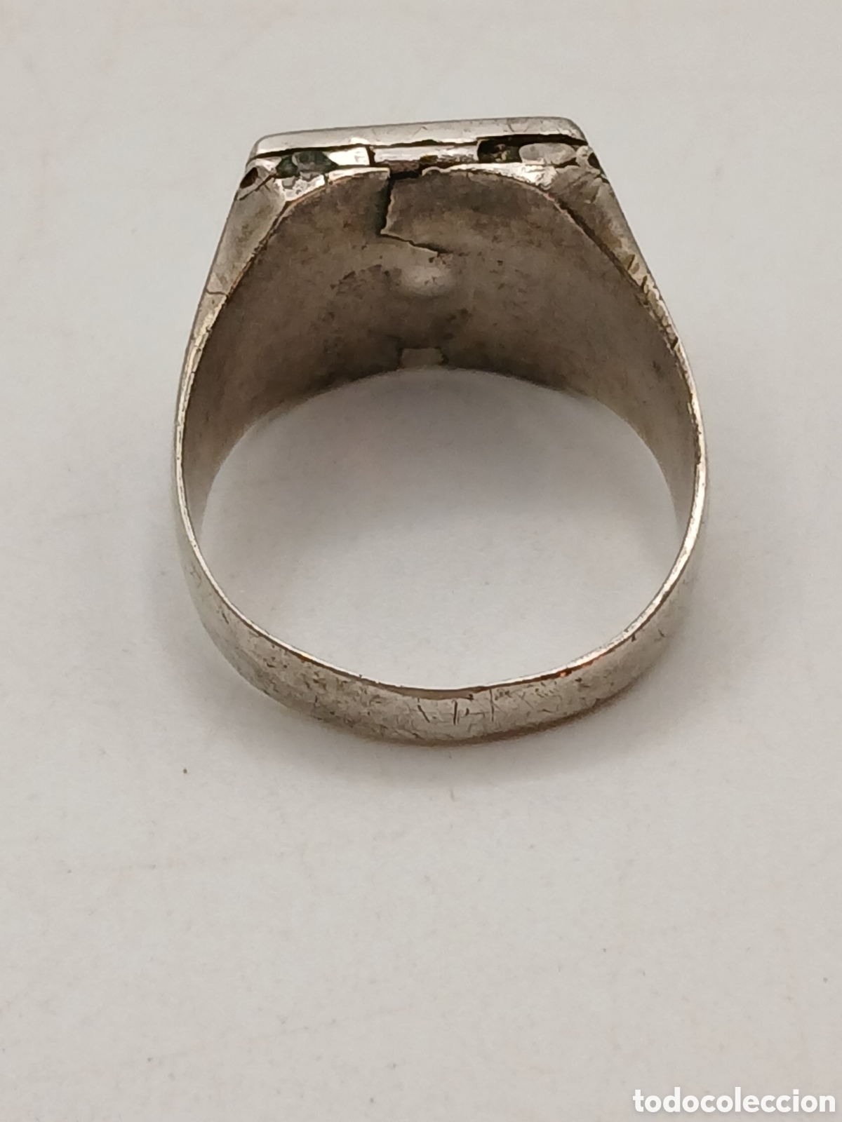 Joyeria: Antiguo anillo guardafoto plata de ley - Foto 6