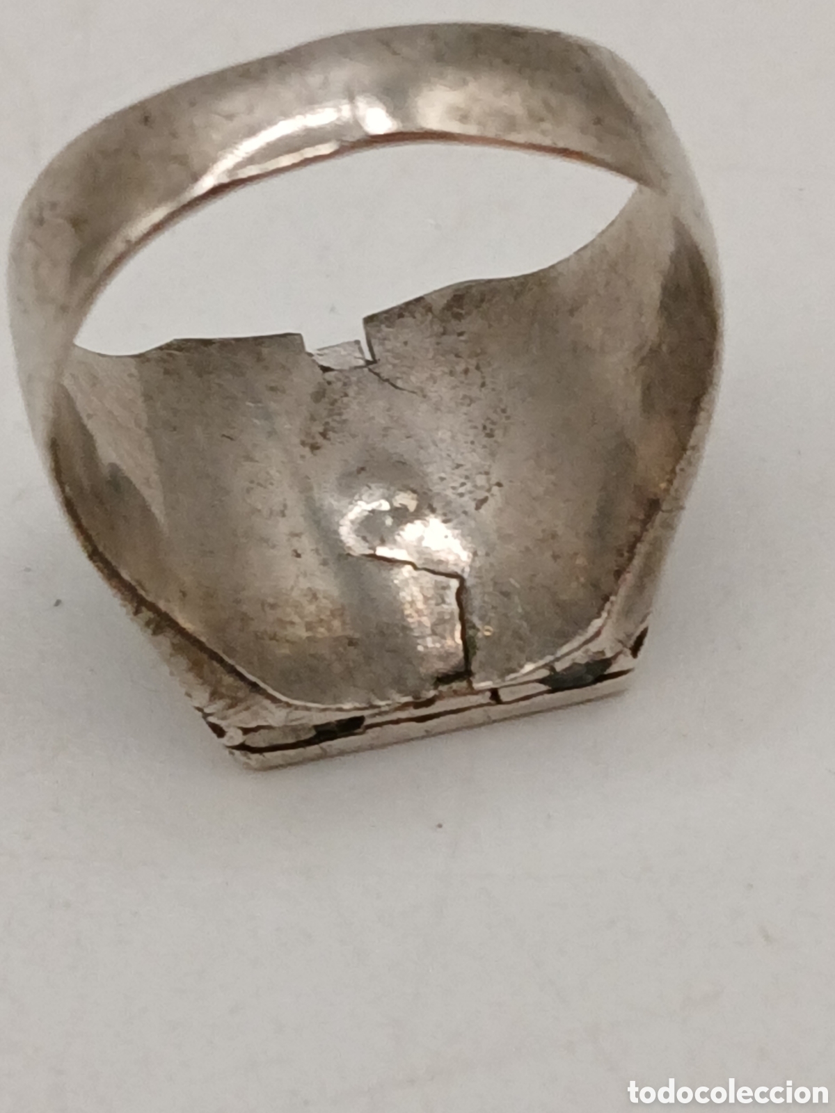 Joyeria: Antiguo anillo guardafoto plata de ley - Foto 7