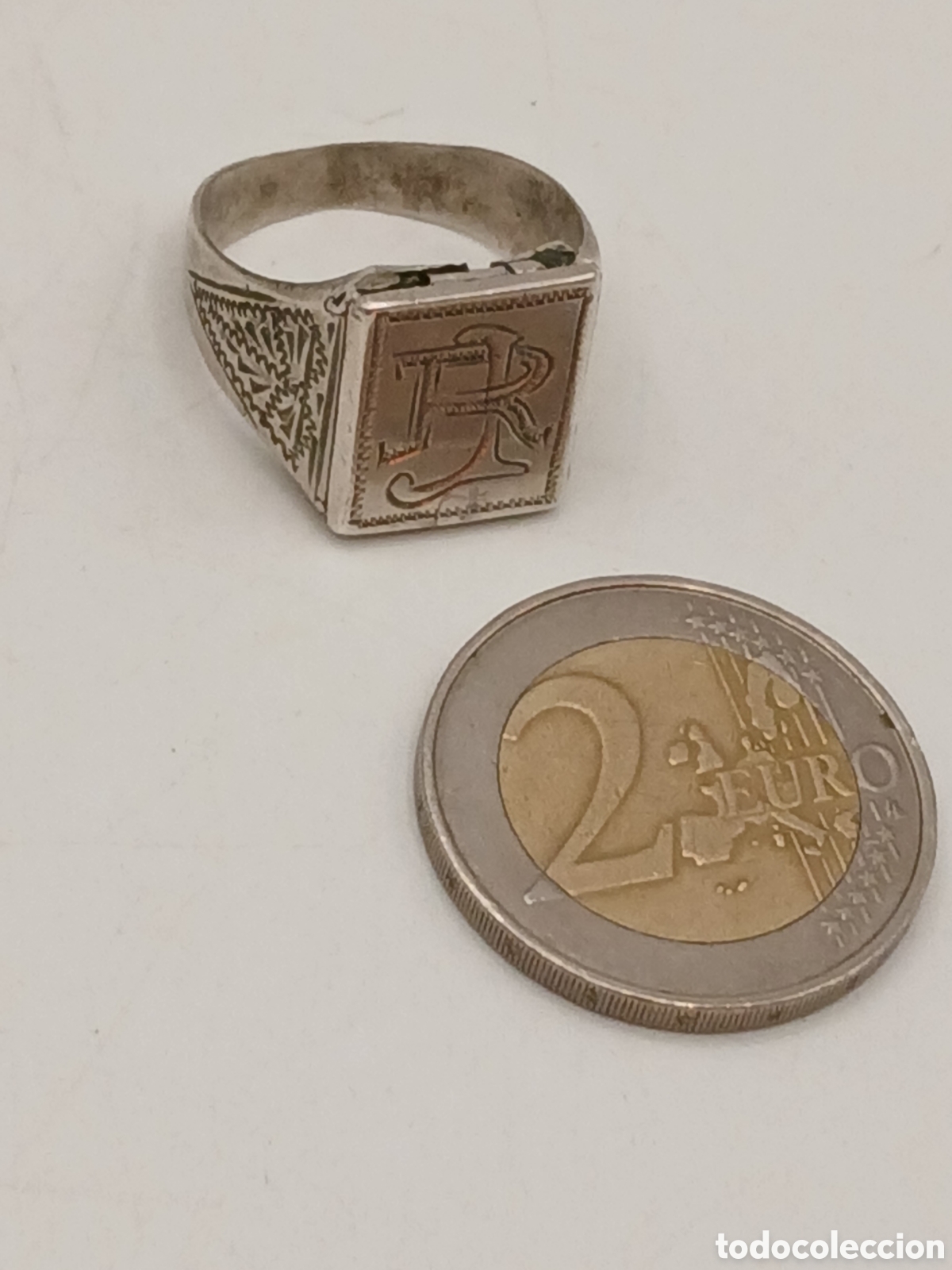 Joyeria: Antiguo anillo guardafoto plata de ley - Foto 8